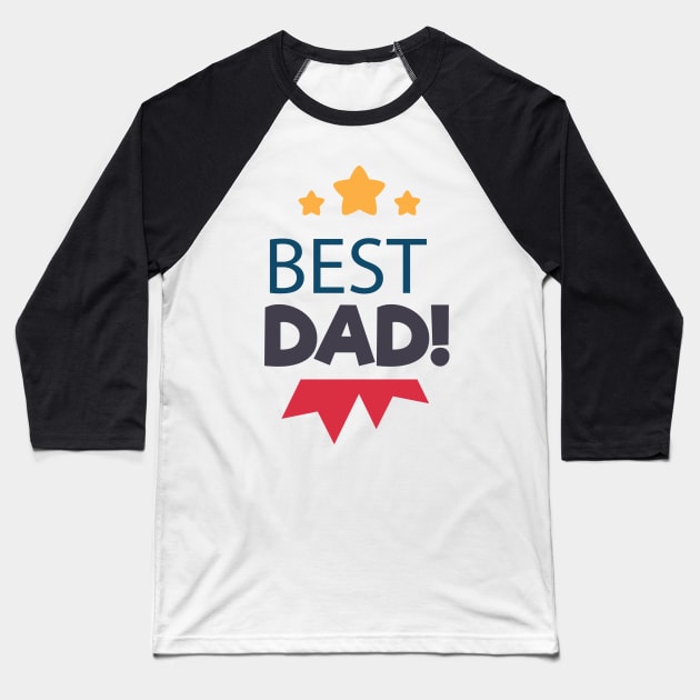 Best Dad gift tee Baseball T-Shirt by Designhubb